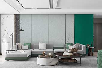 舟山轻奢风格-客厅