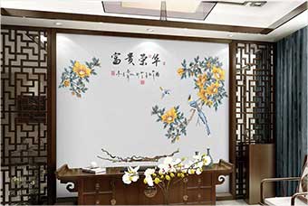 舟山森佰汇航空纤维墙咔（富贵荣华）